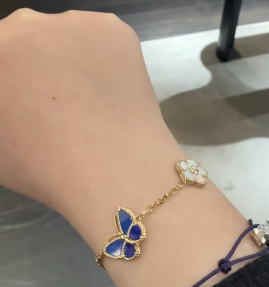 Van Cleef & Arpels Butterfly Ring and Bracelet Set